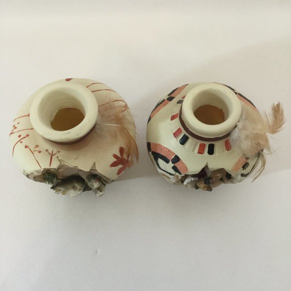 2 Southwestern Reflection Native American Vases - Picture 4 of 4